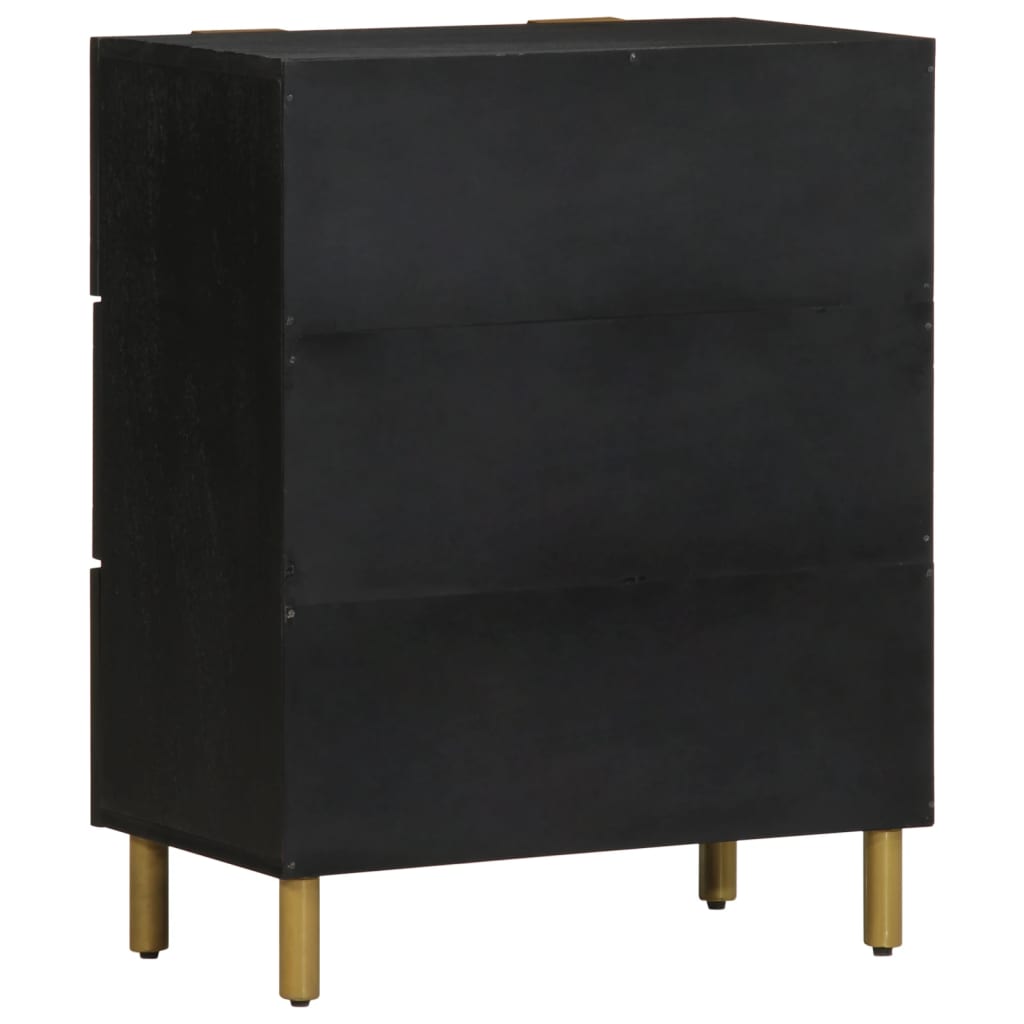 Dulapuri, 2 buc., negru, 60x33x75 cm, lemn prelucrat GartenMobel Dekor
