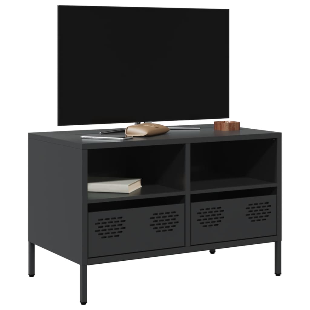 Dulap TV, negru, 68x39x43,5 cm, oțel laminat la rece GartenMobel Dekor