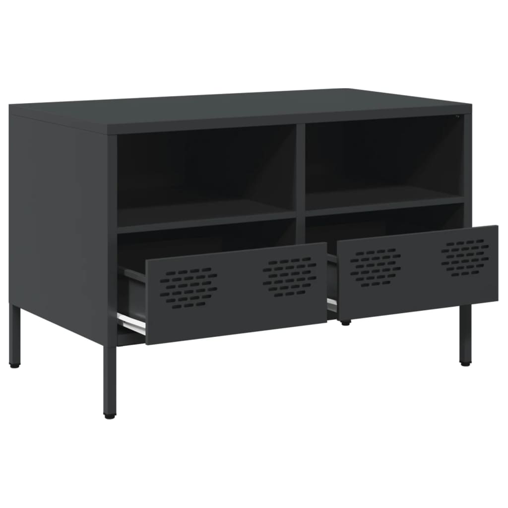 Dulap TV, negru, 68x39x43,5 cm, oțel laminat la rece GartenMobel Dekor
