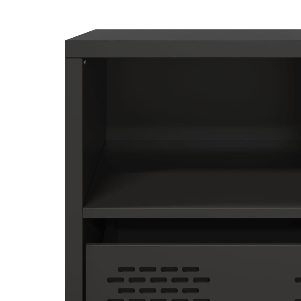 Dulap TV, negru, 68x39x43,5 cm, oțel laminat la rece GartenMobel Dekor