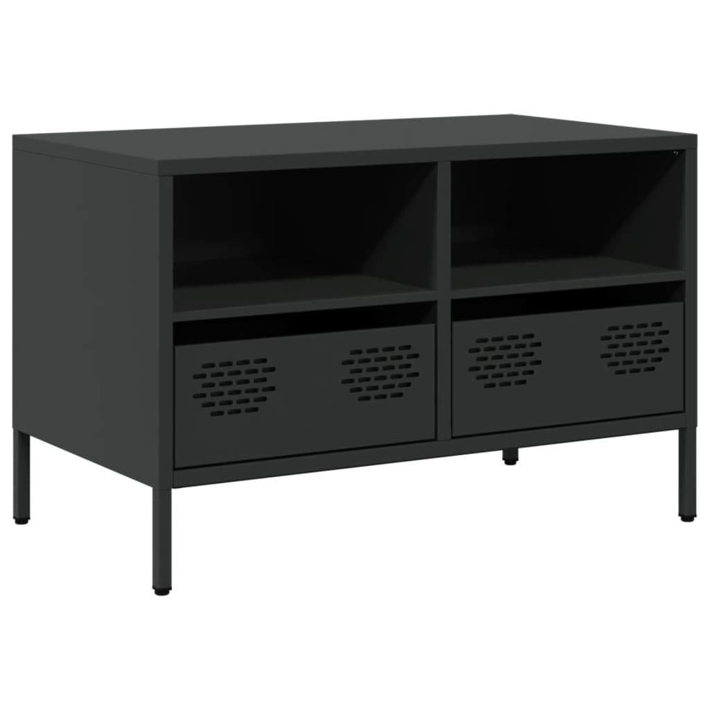 Dulap TV, negru, 68x39x43,5 cm, oțel laminat la rece GartenMobel Dekor