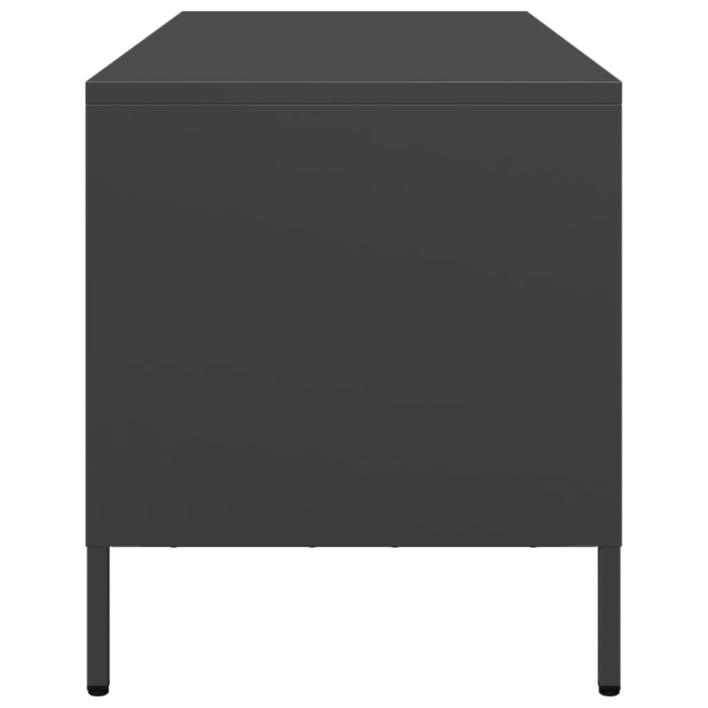 Dulap TV, negru, 68x39x43,5 cm, oțel laminat la rece GartenMobel Dekor