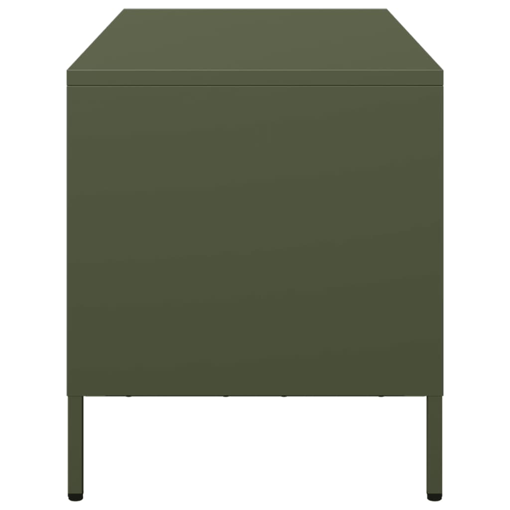 Dulap TV, verde măsliniu, 68x39x43,5 cm, oțel laminat la rece GartenMobel Dekor