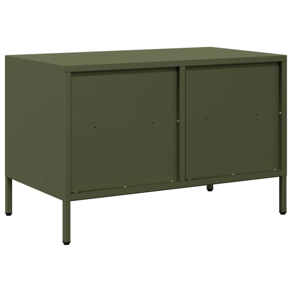 Dulap TV, verde măsliniu, 68x39x43,5 cm, oțel laminat la rece GartenMobel Dekor