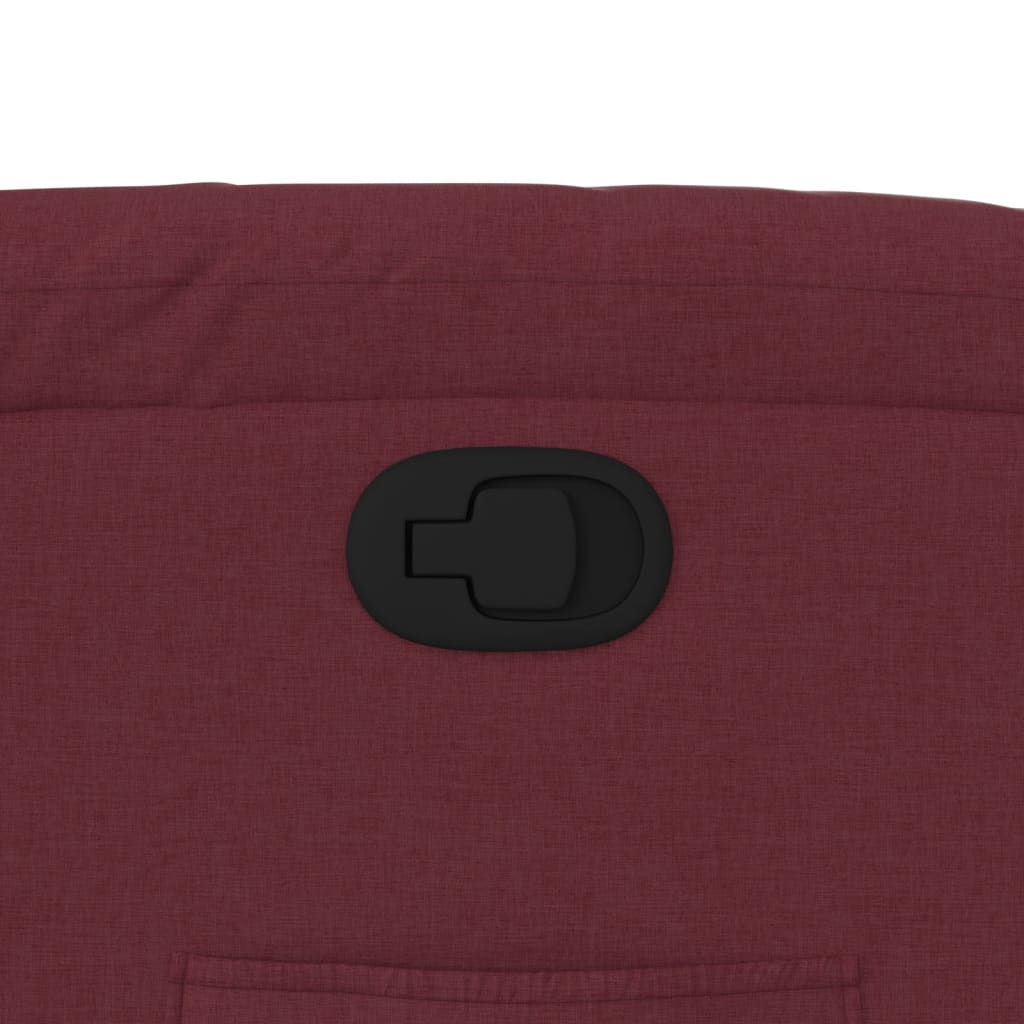 Fotoliu rabatabil, roșu vin, material textil GartenMobel Dekor