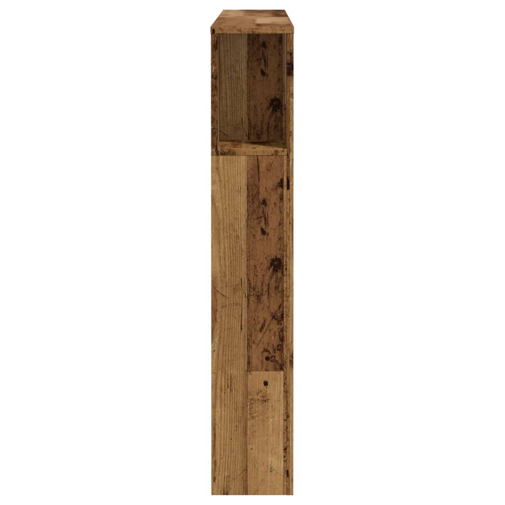 Tăblie pat cu dulap, lemn vechi 120x19x104,5 cm lemn prelucrat GartenMobel Dekor