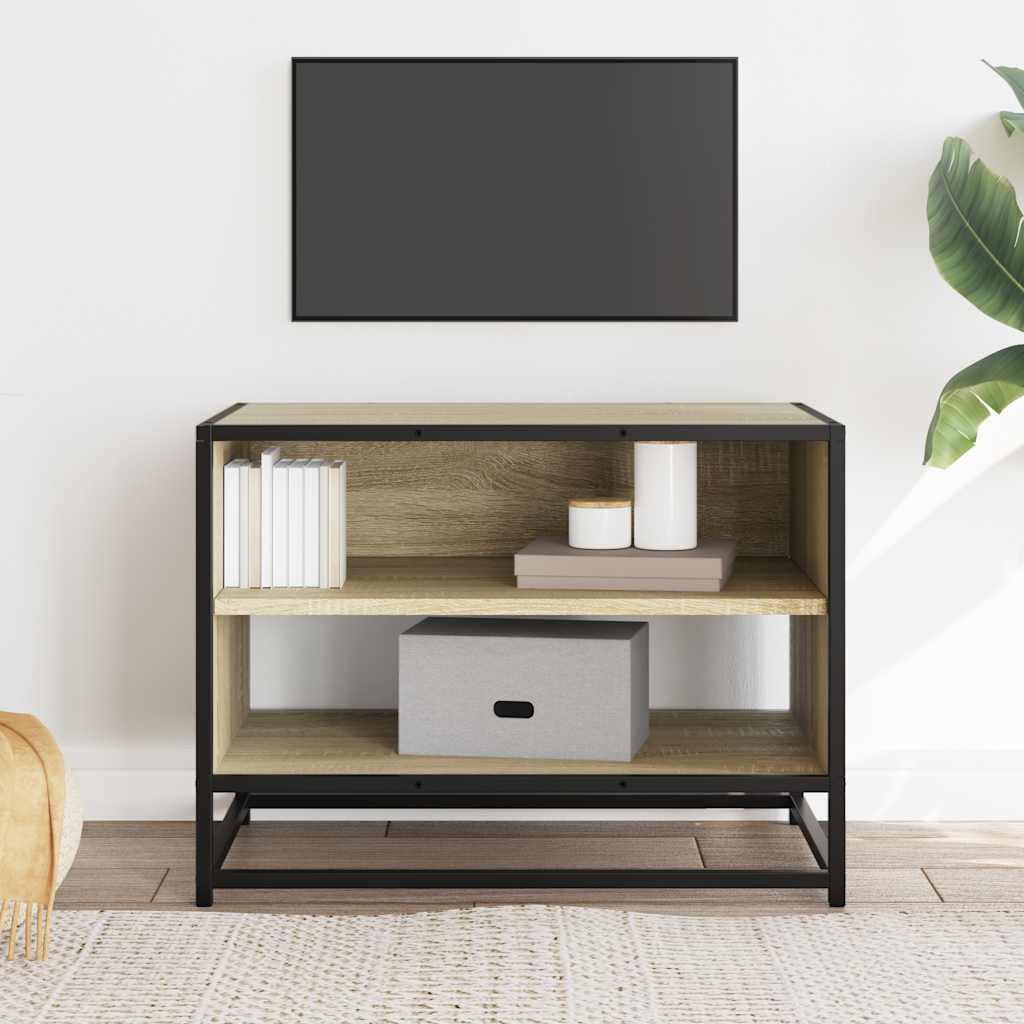 Comodă TV, stejar sonoma, 61x40x46 cm, lemn prelucrat și metal GartenMobel Dekor