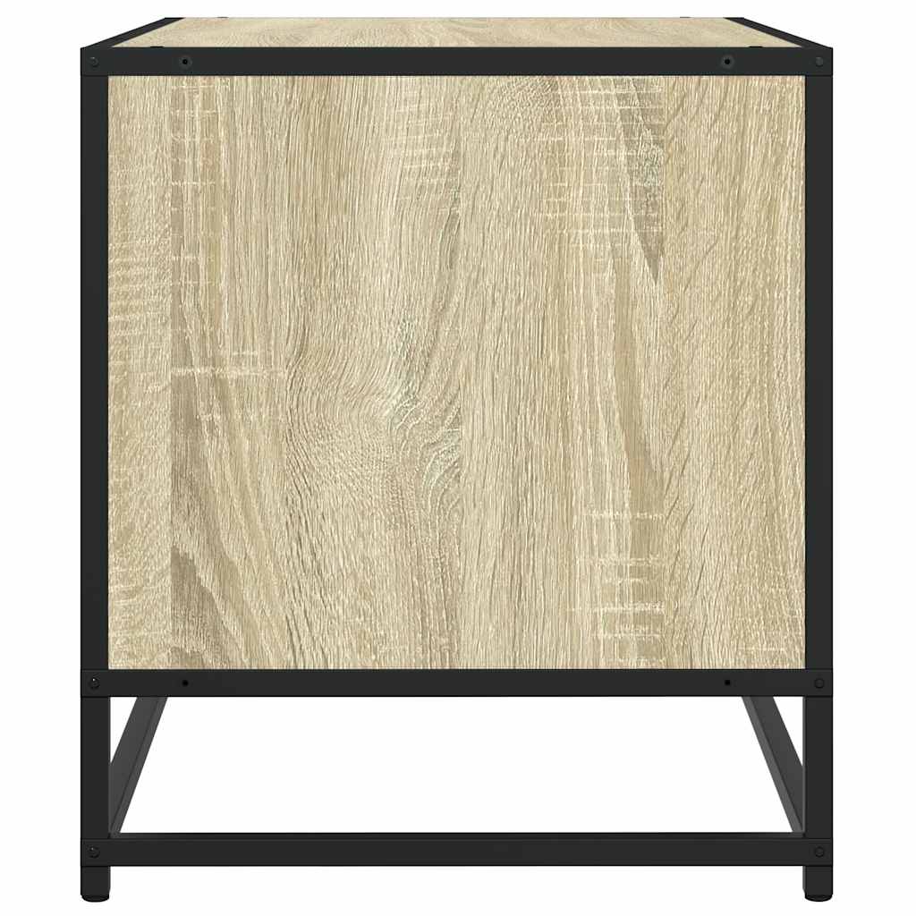 Comodă TV, stejar sonoma, 61x40x46 cm, lemn prelucrat și metal GartenMobel Dekor
