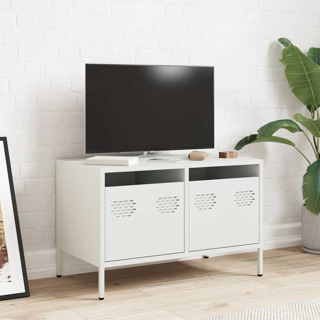 Dulap TV, alb, 68x39x43,5 cm, oțel laminat la rece GartenMobel Dekor