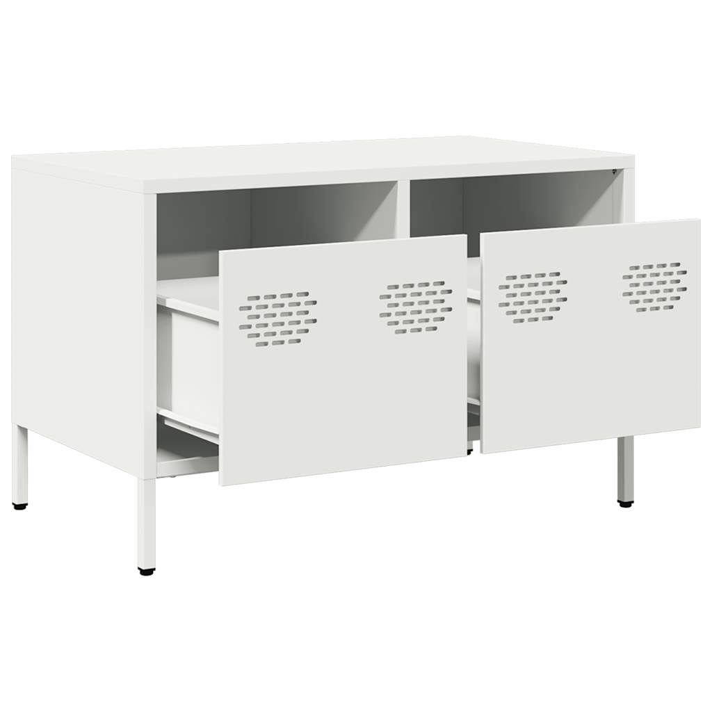 Dulap TV, alb, 68x39x43,5 cm, oțel laminat la rece GartenMobel Dekor