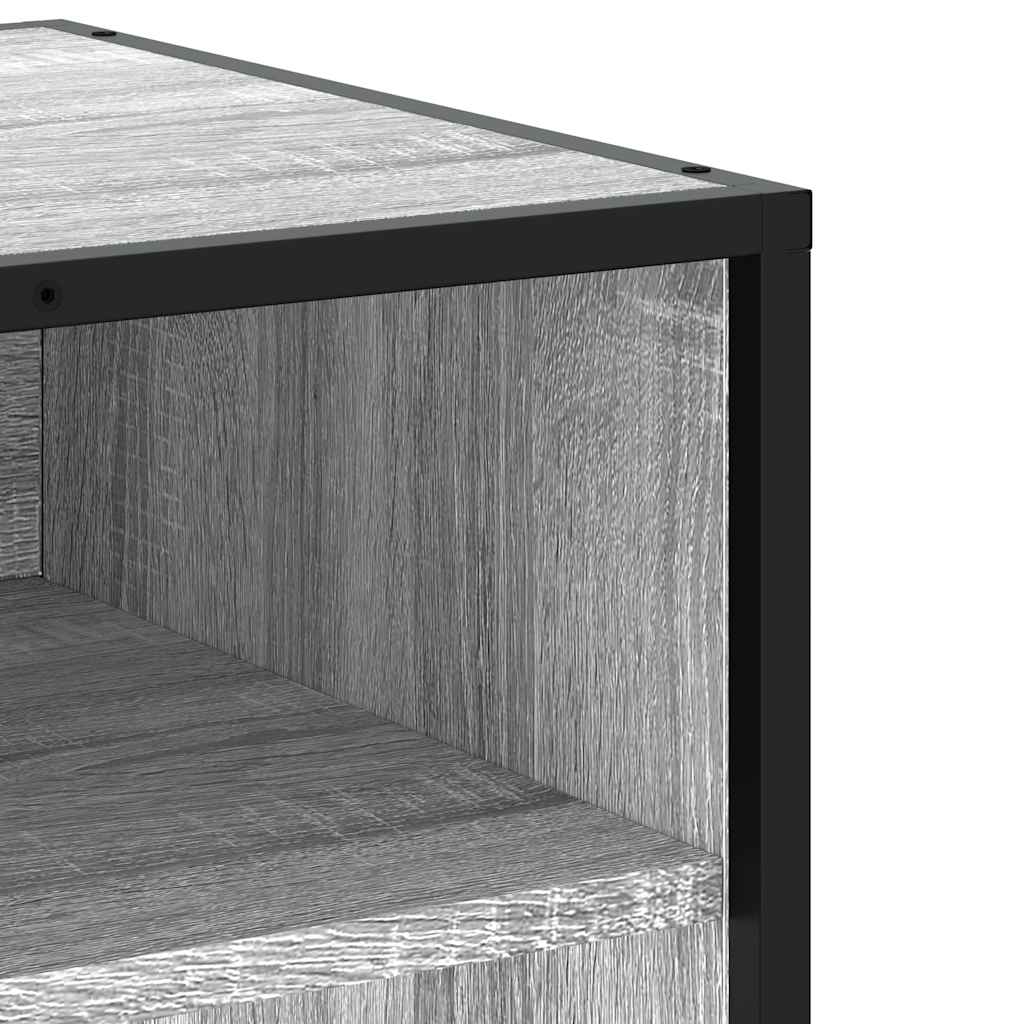 Dulap TV, gri sonoma, 61x40x46 cm, lemn prelucrat și metal GartenMobel Dekor