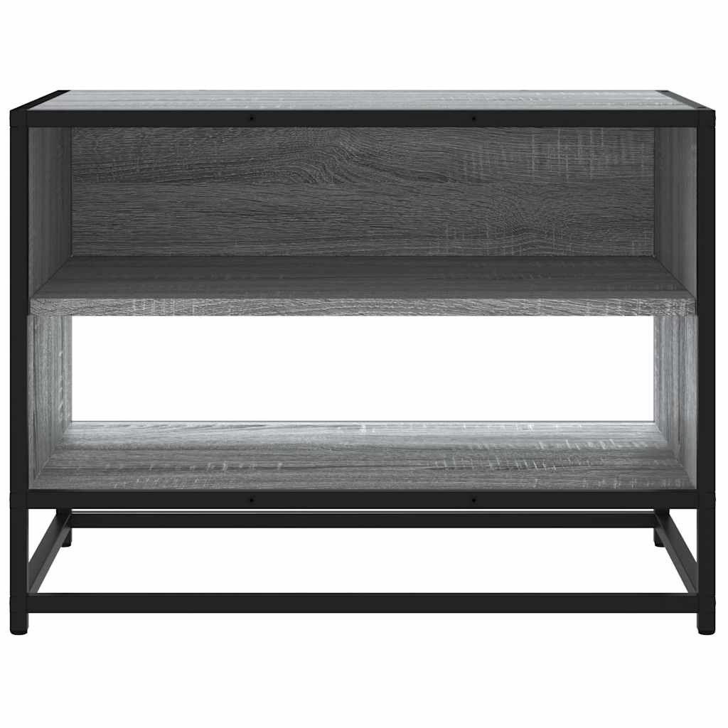 Dulap TV, gri sonoma, 61x40x46 cm, lemn prelucrat și metal GartenMobel Dekor