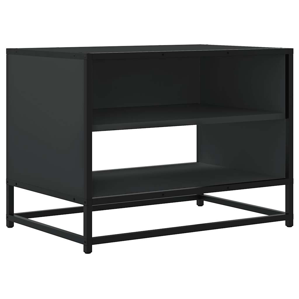 Dulap TV, negru, 61x40x46 cm, lemn prelucrat și metal GartenMobel Dekor