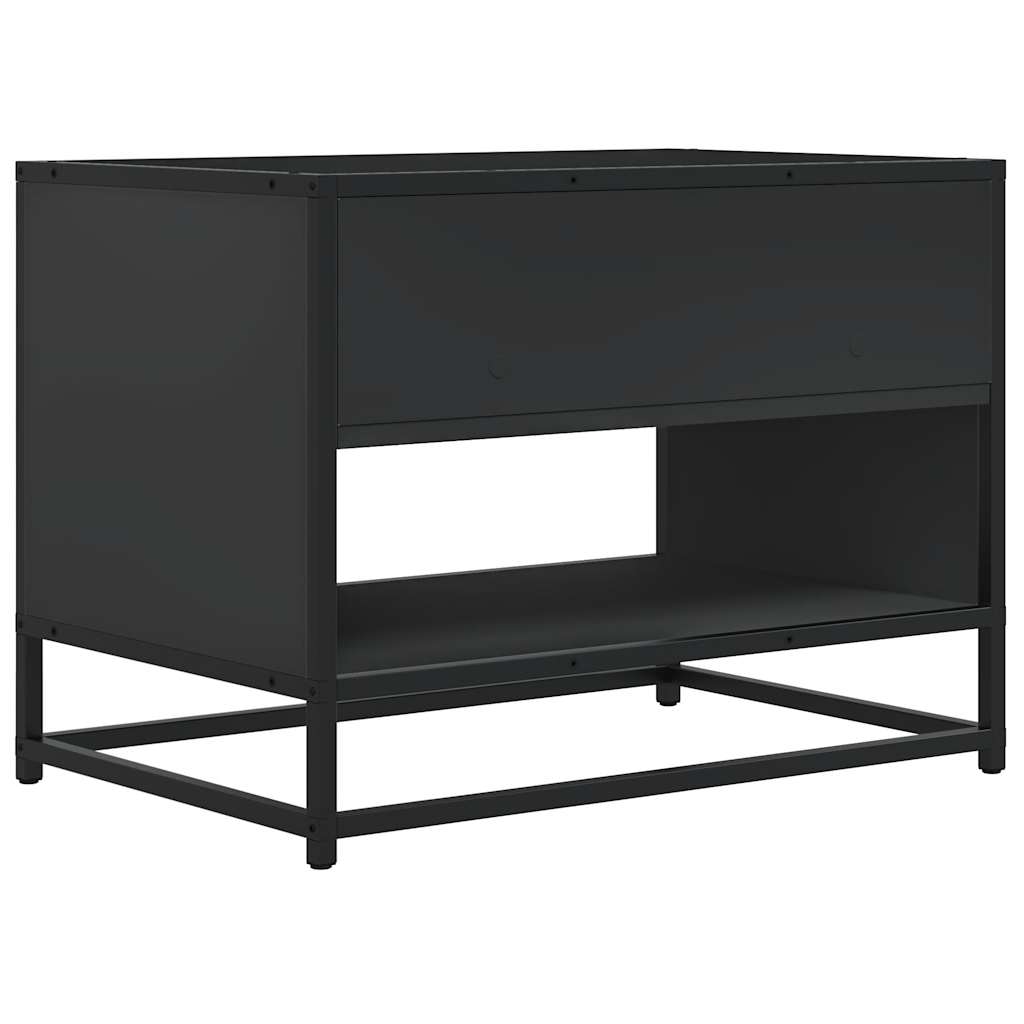 Dulap TV, negru, 61x40x46 cm, lemn prelucrat și metal GartenMobel Dekor