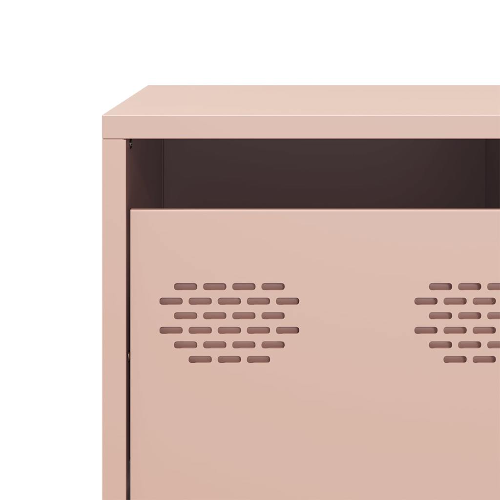Dulap TV, roz, 101,5x39x43,5 cm, oțel laminat la rece GartenMobel Dekor