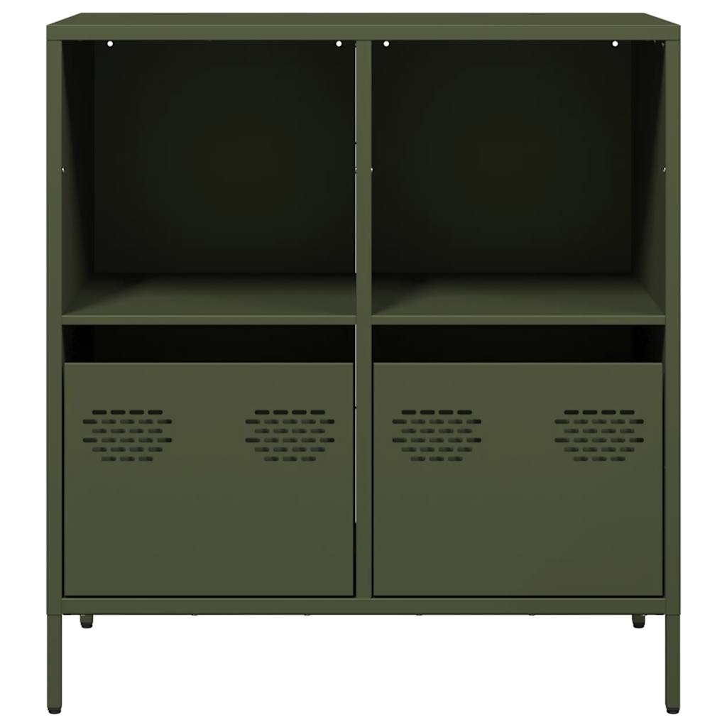 Dulap, verde măsliniu, 68x39x73,5 cm, oțel laminat la rece GartenMobel Dekor