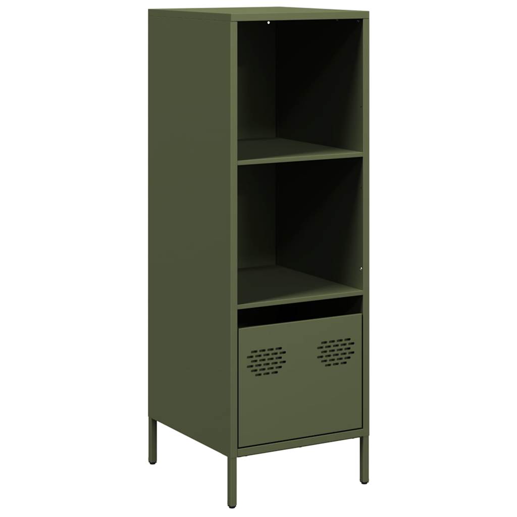 Dulap înalt verde măslină 35x39x103,5 cm oțel GartenMobel Dekor