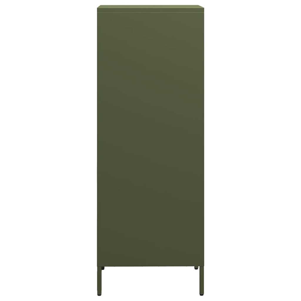 Dulap înalt verde măslină 35x39x103,5 cm oțel GartenMobel Dekor
