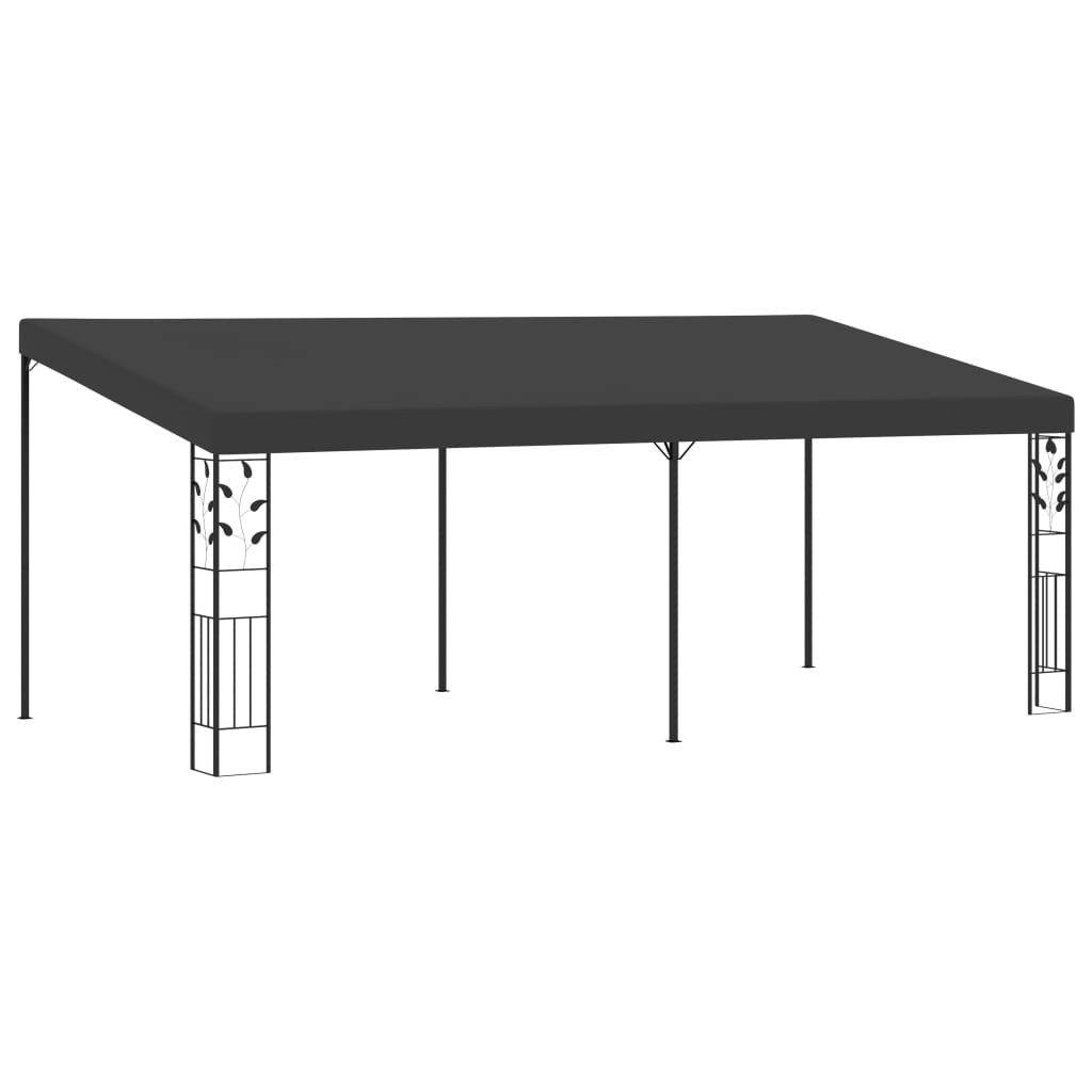 Pavilion de perete, antracit, 6 x 3 x 2,5 m GartenMobel Dekor