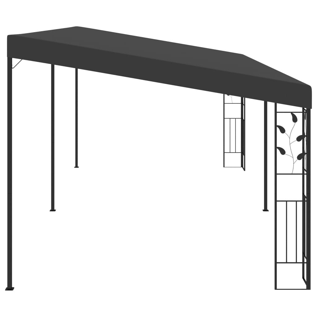 Pavilion de perete, antracit, 6 x 3 x 2,5 m GartenMobel Dekor