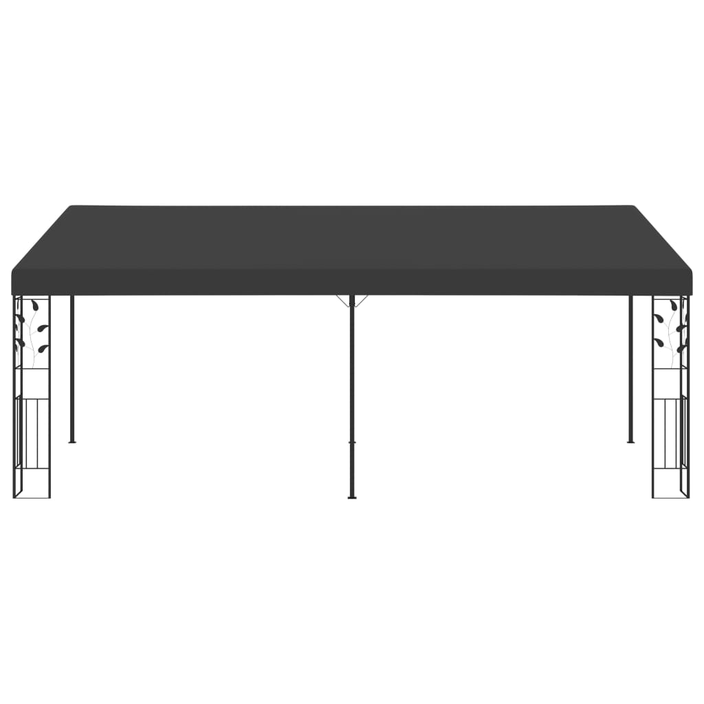 Pavilion de perete, antracit, 6 x 3 x 2,5 m GartenMobel Dekor