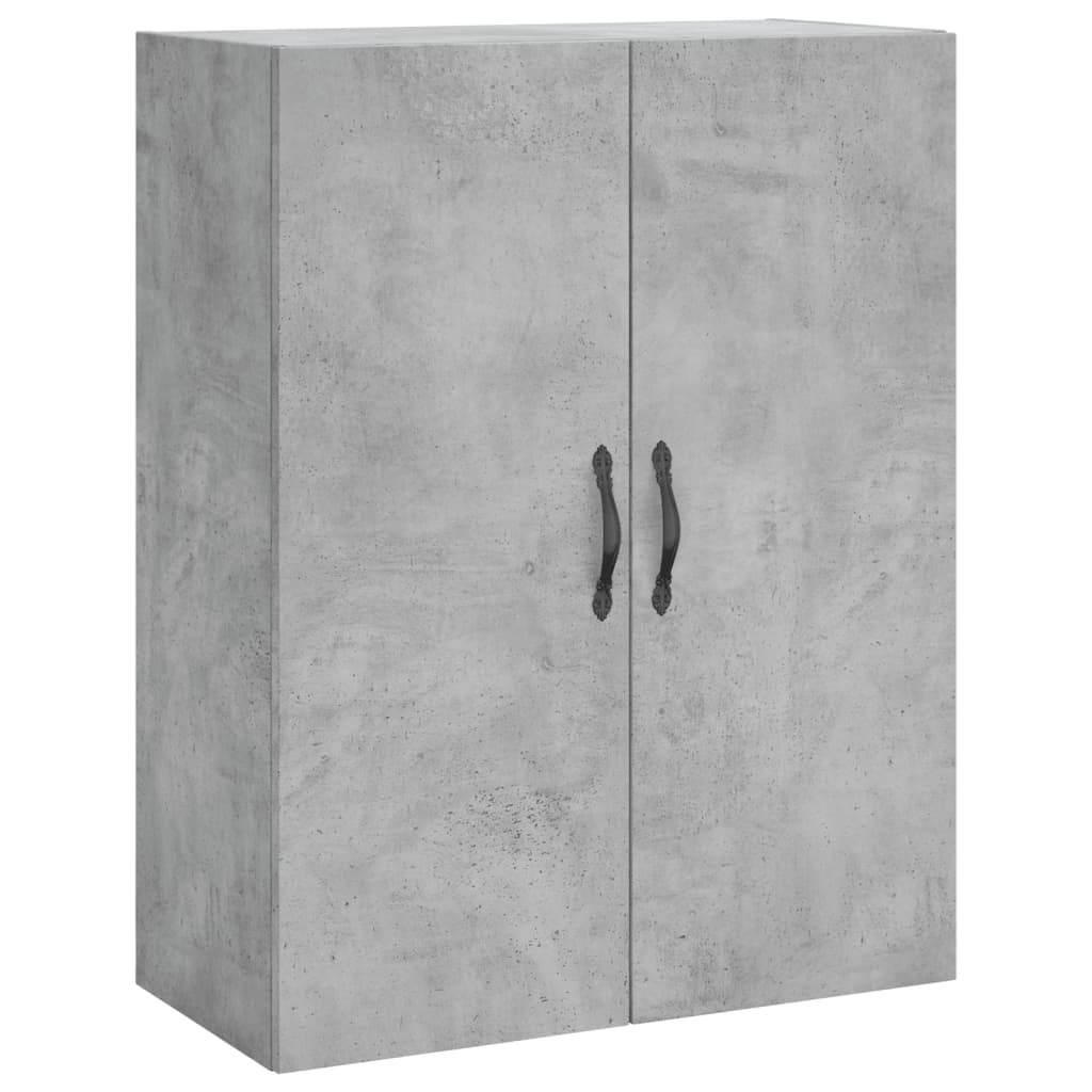 Dulap înalt, gri beton, 69,5x34x180, lemn compozit GartenMobel Dekor