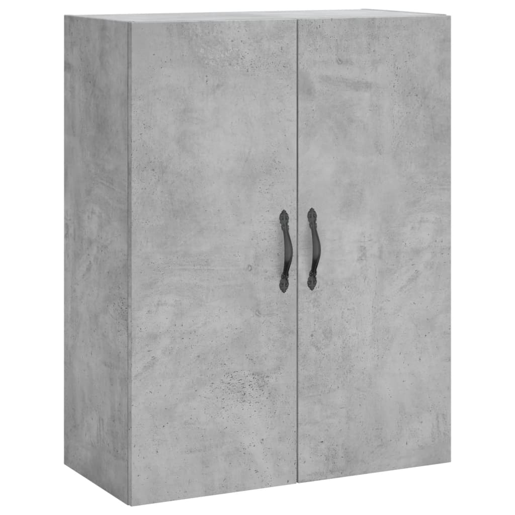 Dulap înalt, gri beton, 69,5x34x180, lemn compozit GartenMobel Dekor