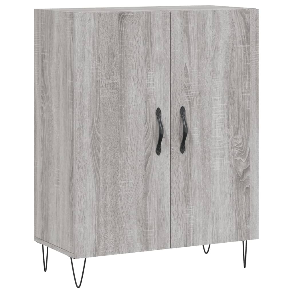 Dulap înalt, gri sonoma, 69,5x34x180 cm, lemn compozit GartenMobel Dekor