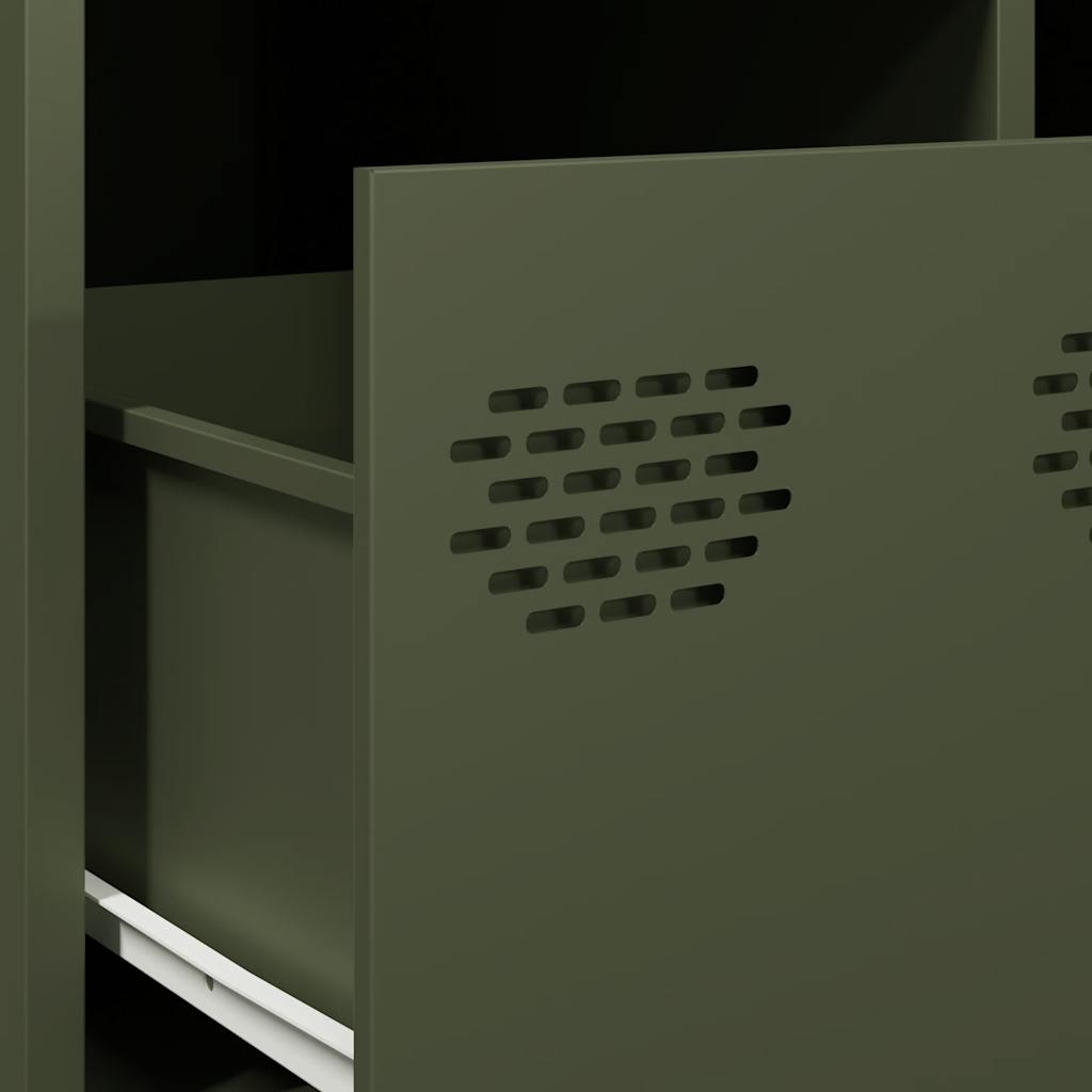 Măsuță cafea verde măsliniu oțel laminat la rece GartenMobel Dekor