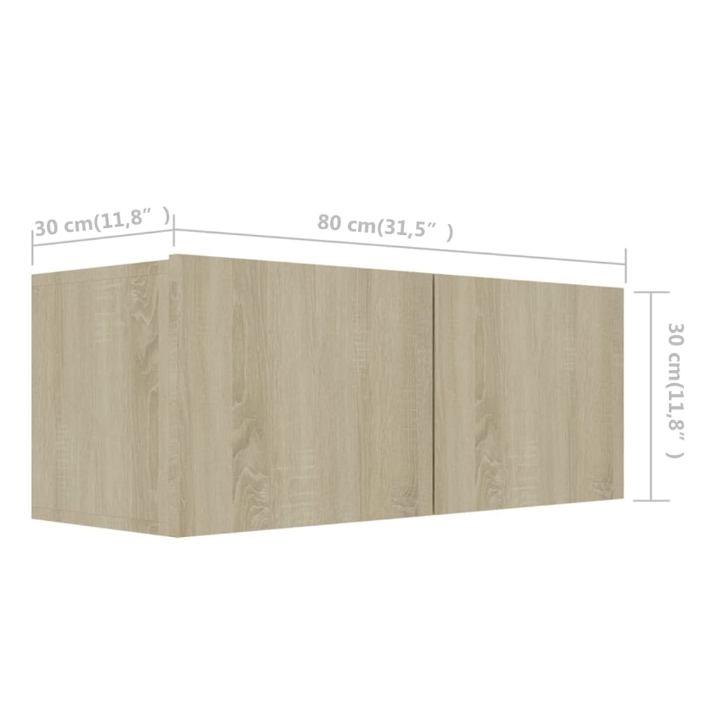 Set dulapuri TV, 6 piese, stejar sonoma, lemn prelucrat GartenMobel Dekor