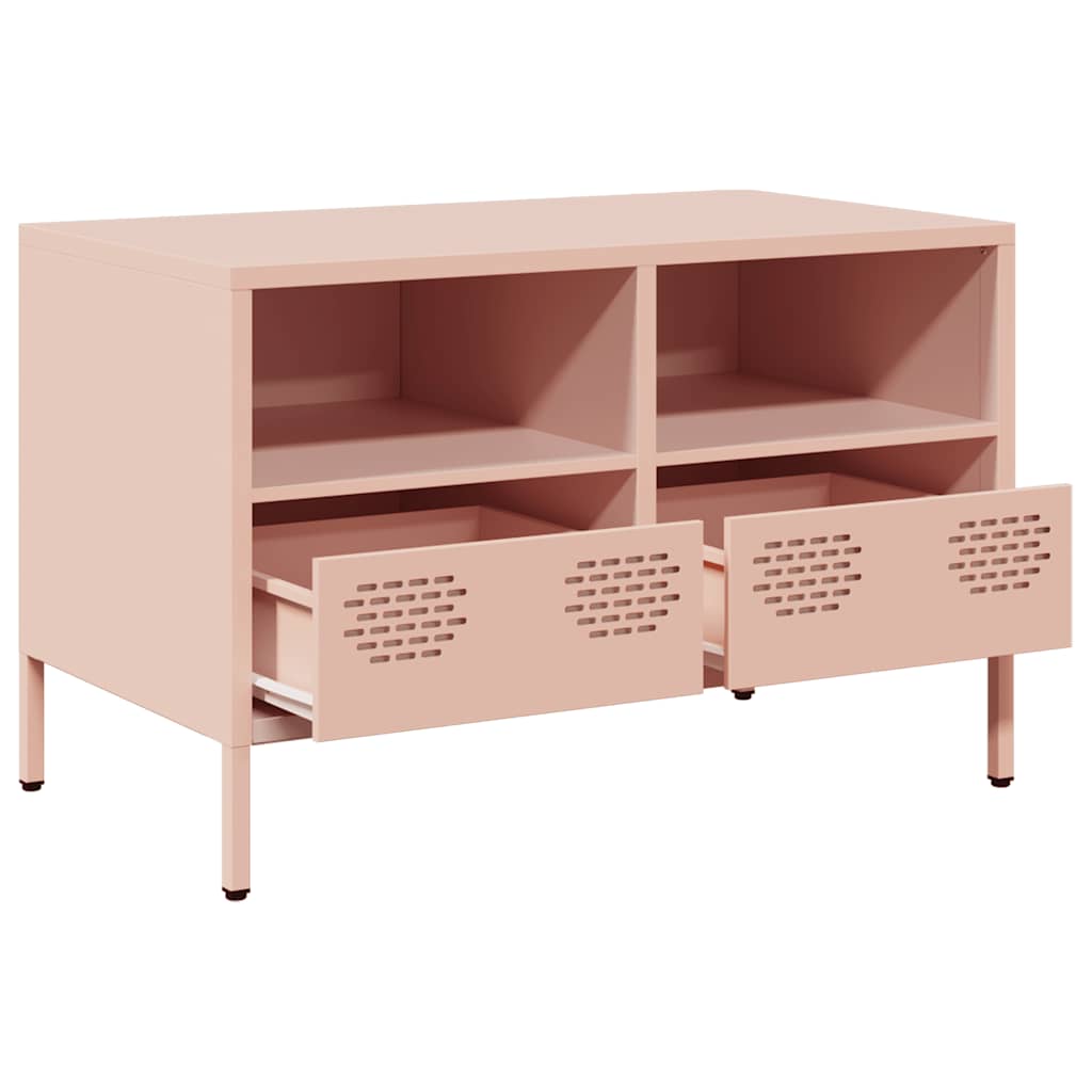 Dulap TV, roz, 68x39x43,5 cm, oțel laminat la rece GartenMobel Dekor