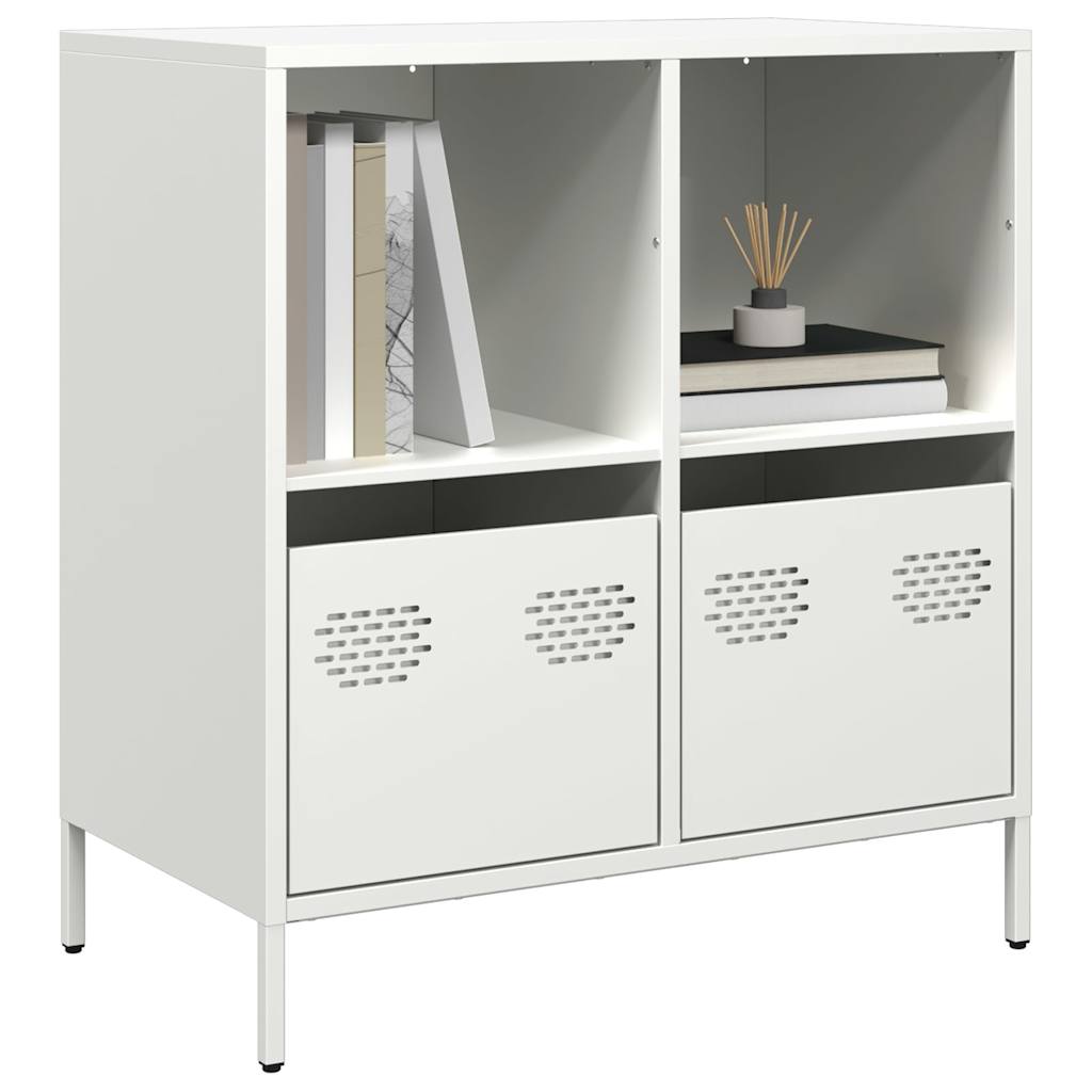 Dulap, alb, 68x39x73,5 cm, oțel laminat la rece GartenMobel Dekor