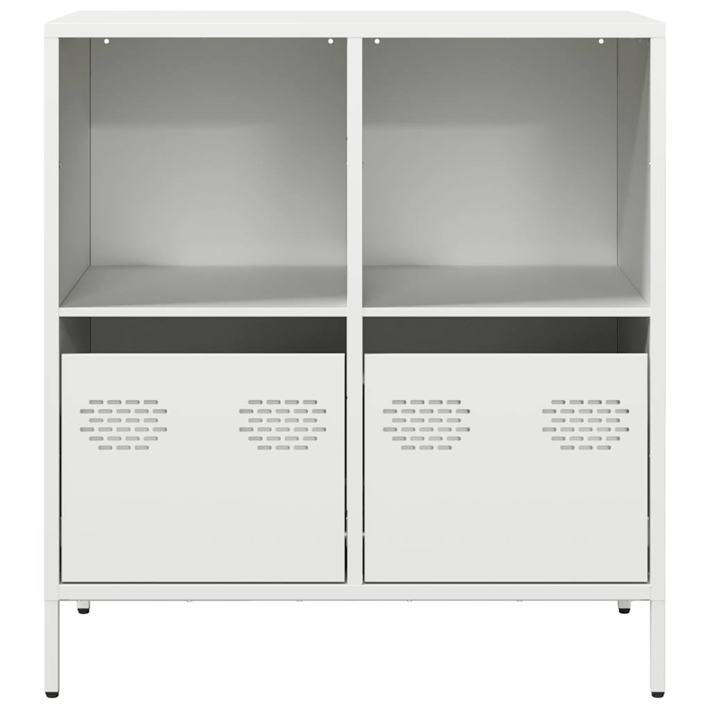 Dulap, alb, 68x39x73,5 cm, oțel laminat la rece GartenMobel Dekor