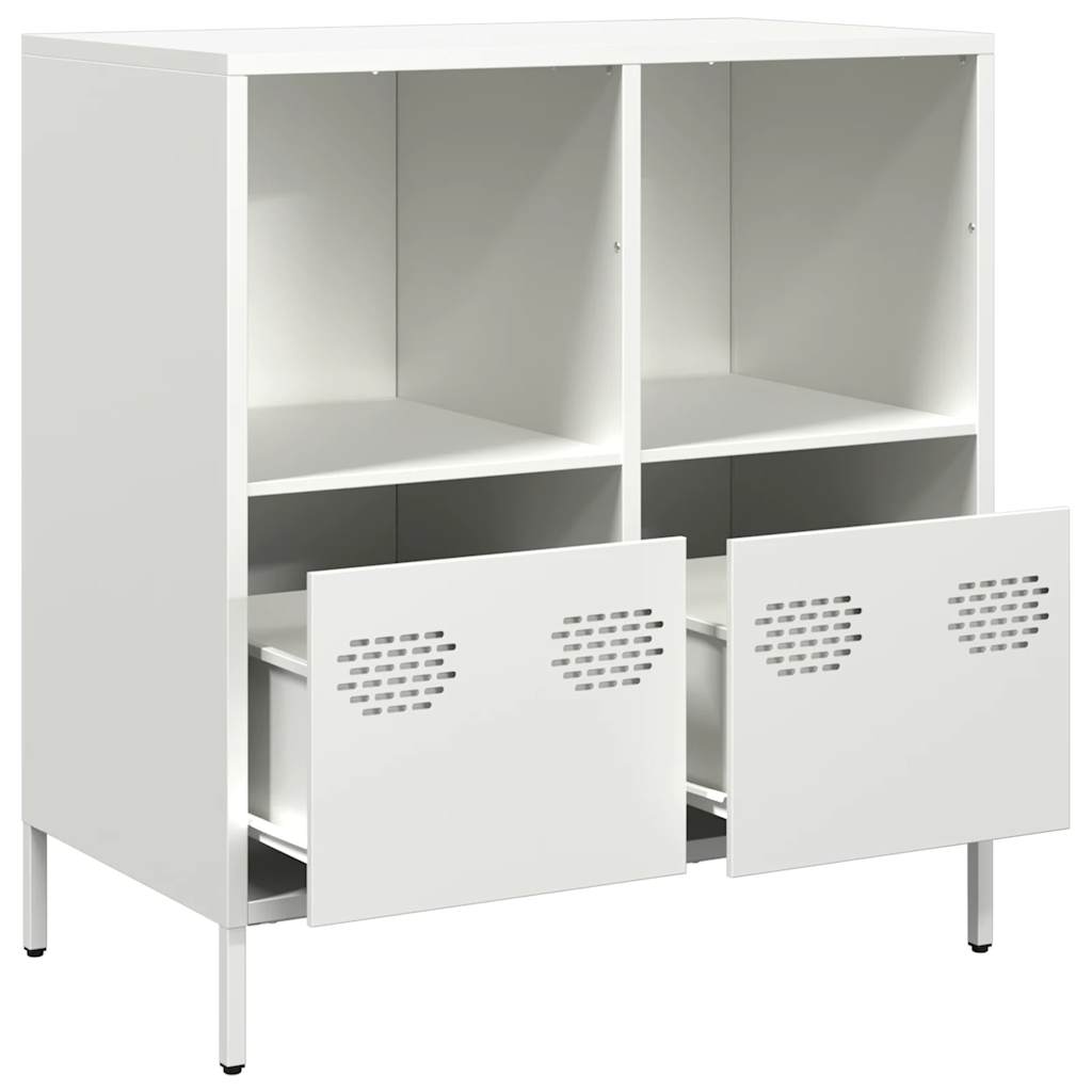 Dulap, alb, 68x39x73,5 cm, oțel laminat la rece GartenMobel Dekor