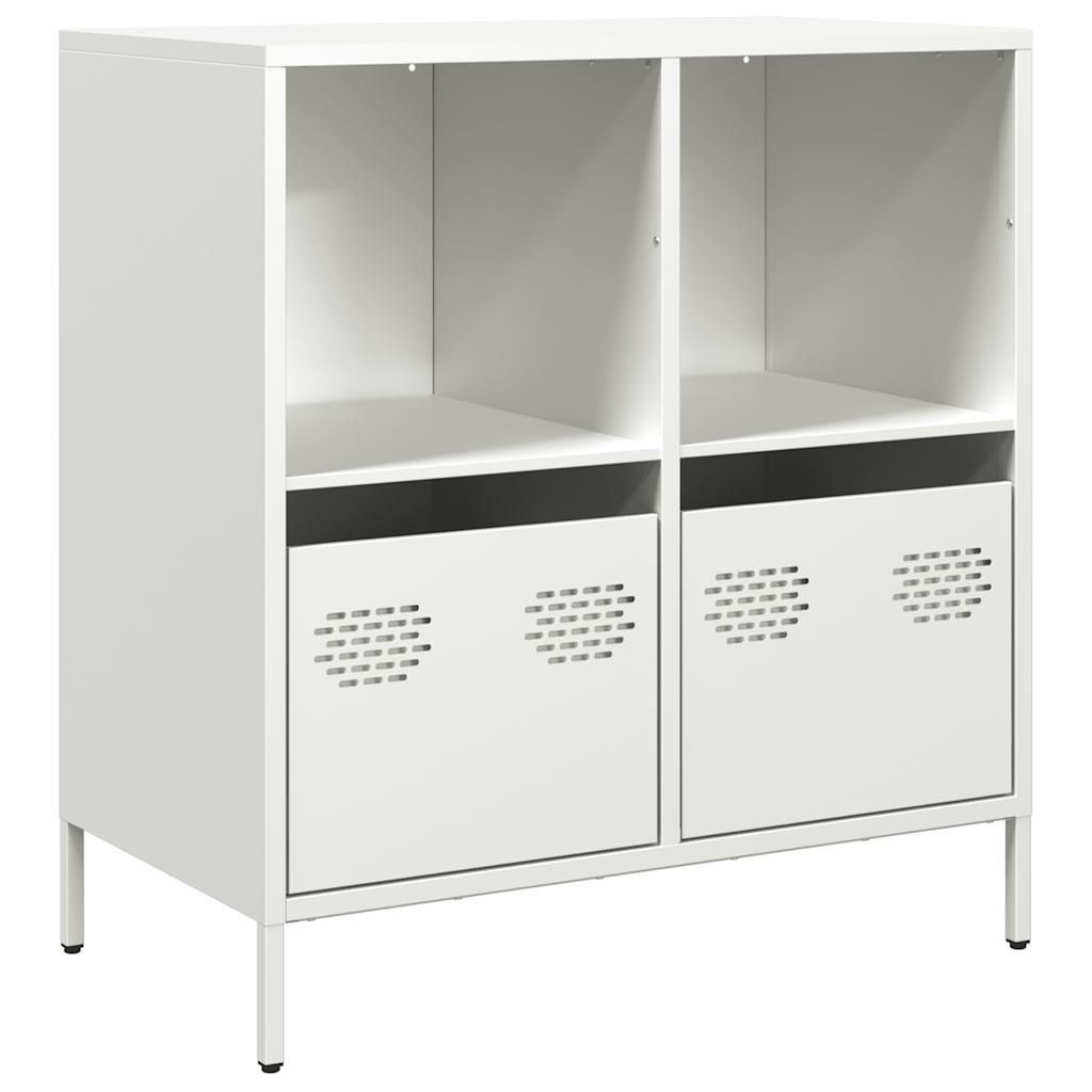 Dulap, alb, 68x39x73,5 cm, oțel laminat la rece GartenMobel Dekor