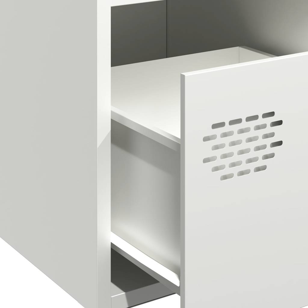 Dulap, alb, 68x39x73,5 cm, oțel laminat la rece GartenMobel Dekor