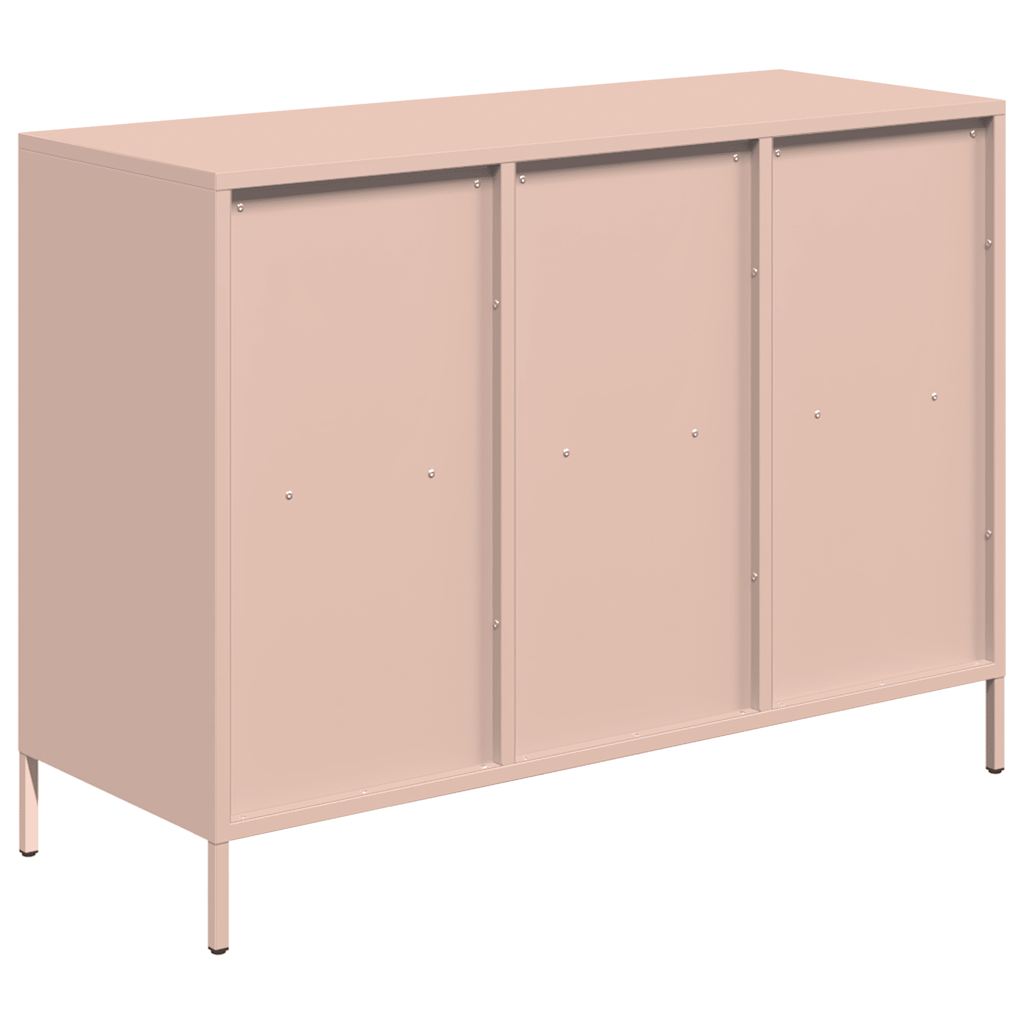Dulap, roz, 101,5x39x73,5 cm, oțel laminat la rece GartenMobel Dekor