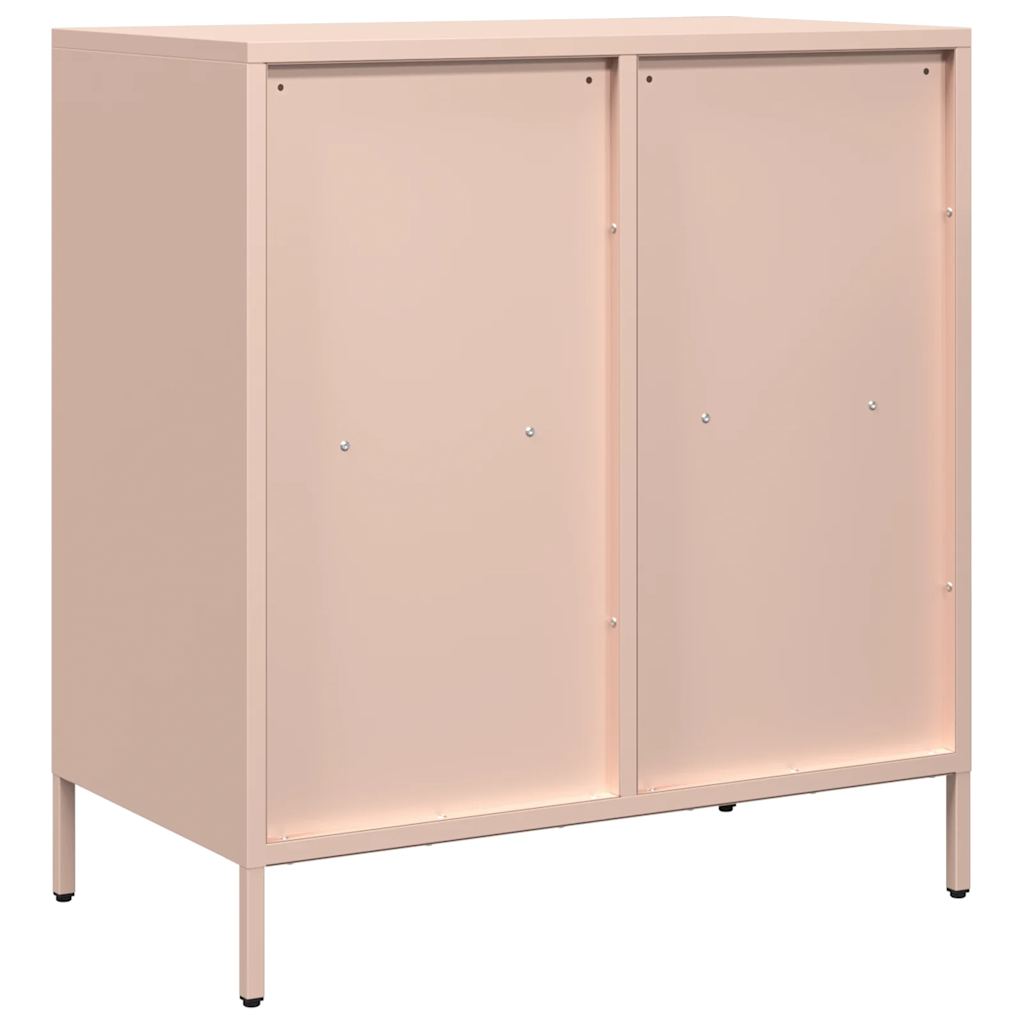Dulap, roz, 68x39x73,5 cm, oțel laminat la rece GartenMobel Dekor