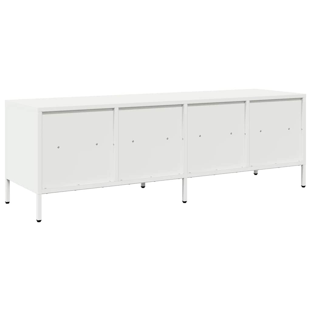 Dulap TV, alb, 135x39x43,5 cm, oțel laminat la rece GartenMobel Dekor