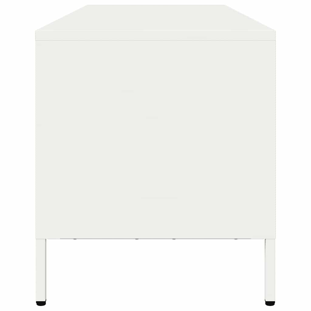 Dulap TV, alb, 135x39x43,5 cm, oțel laminat la rece GartenMobel Dekor
