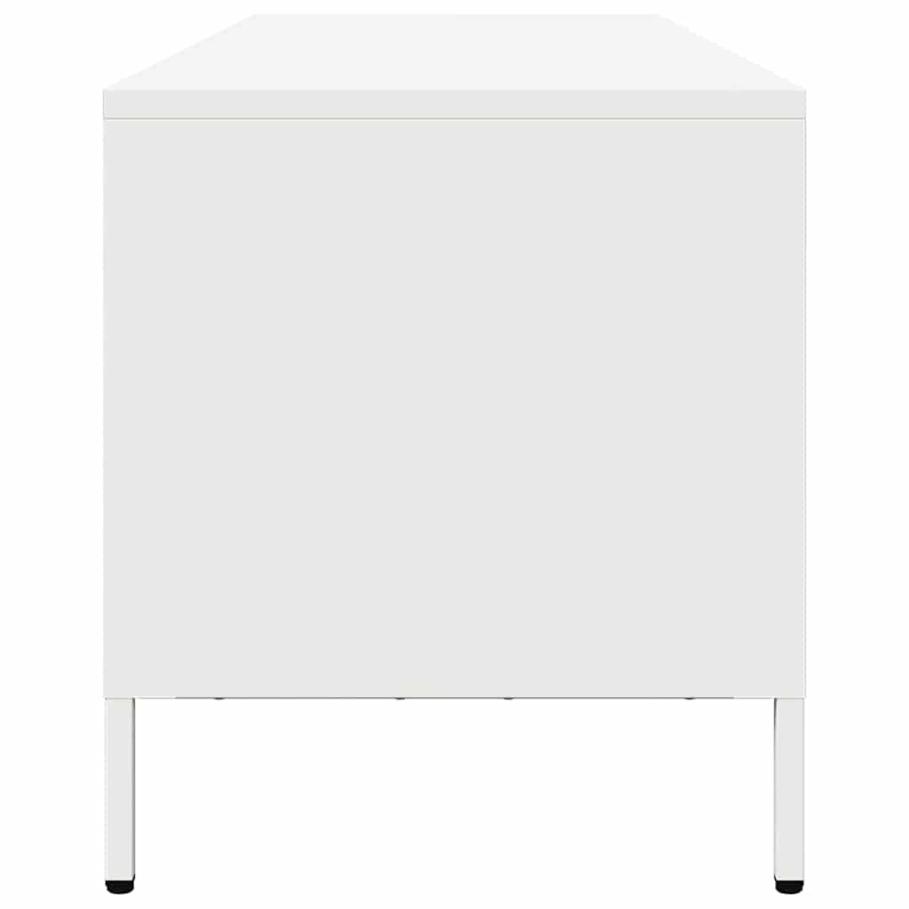 Dulap TV, alb, 202x39x43,5 cm, oțel laminat la rece GartenMobel Dekor