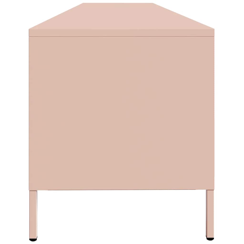 Dulap TV, roz, 202x39x43,5 cm, oțel laminat la rece GartenMobel Dekor