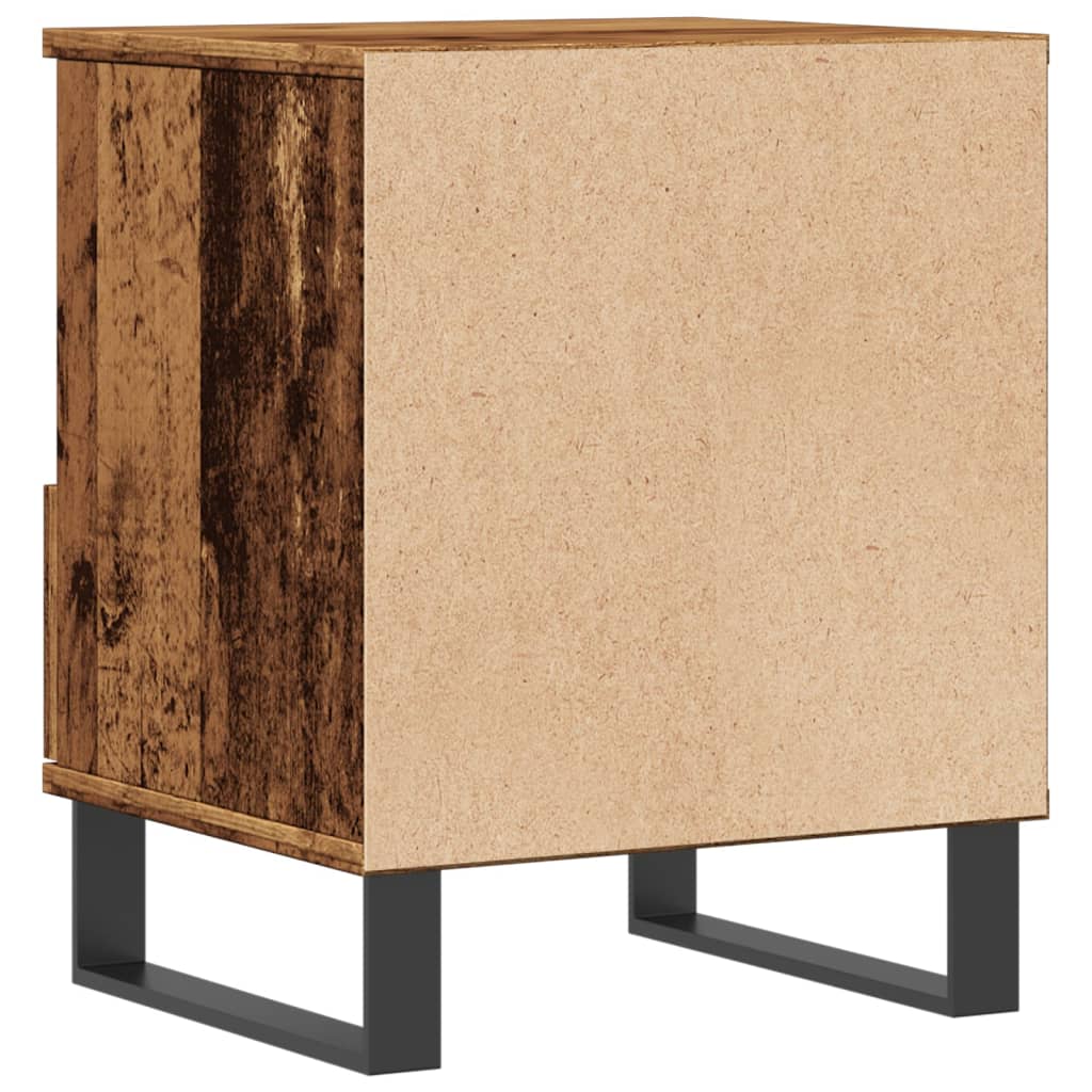Noptiere, 2 buc., lemn vechi, 40x35x50 cm, lemn prelucrat GartenMobel Dekor
