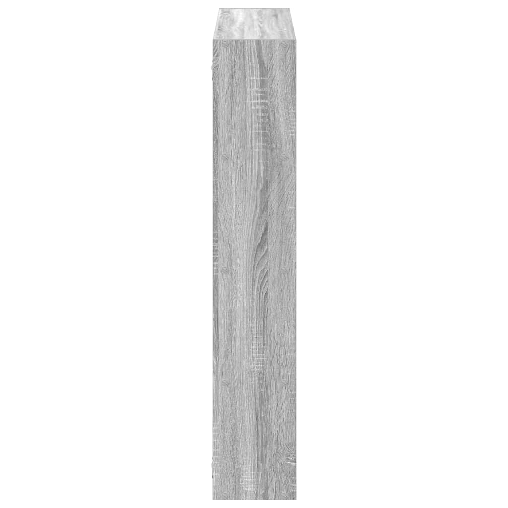 Raft cubic perete cu 12 compartimente sonoma gri lemn prelucrat GartenMobel Dekor