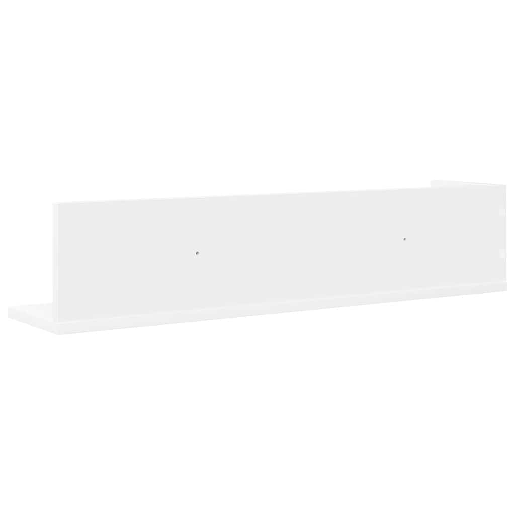 Rafturi de perete, 2 buc., alb, 75x16,5x16,5 cm, lemn prelucrat GartenMobel Dekor