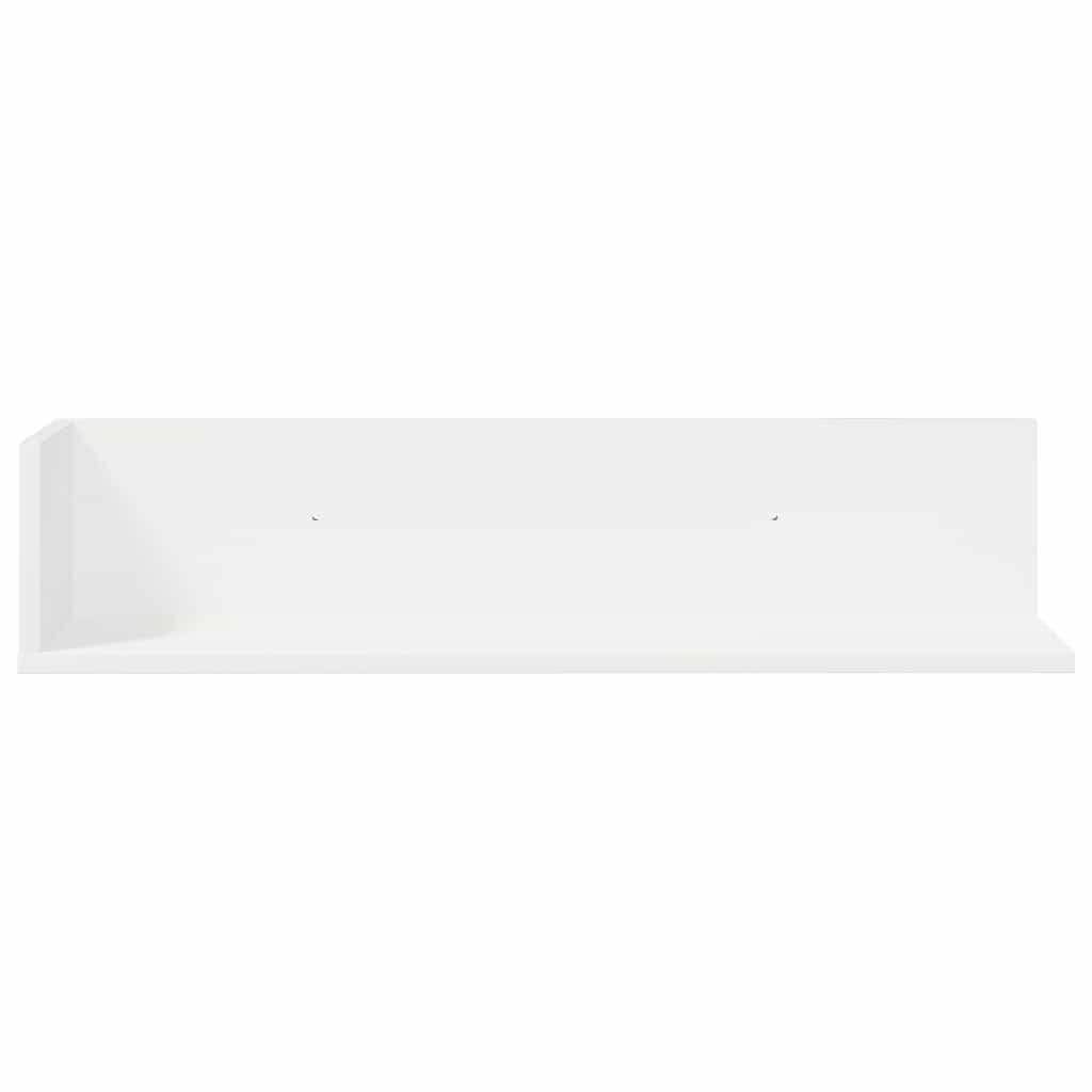 Rafturi de perete, 2 buc., alb, 75x16,5x16,5 cm, lemn prelucrat GartenMobel Dekor