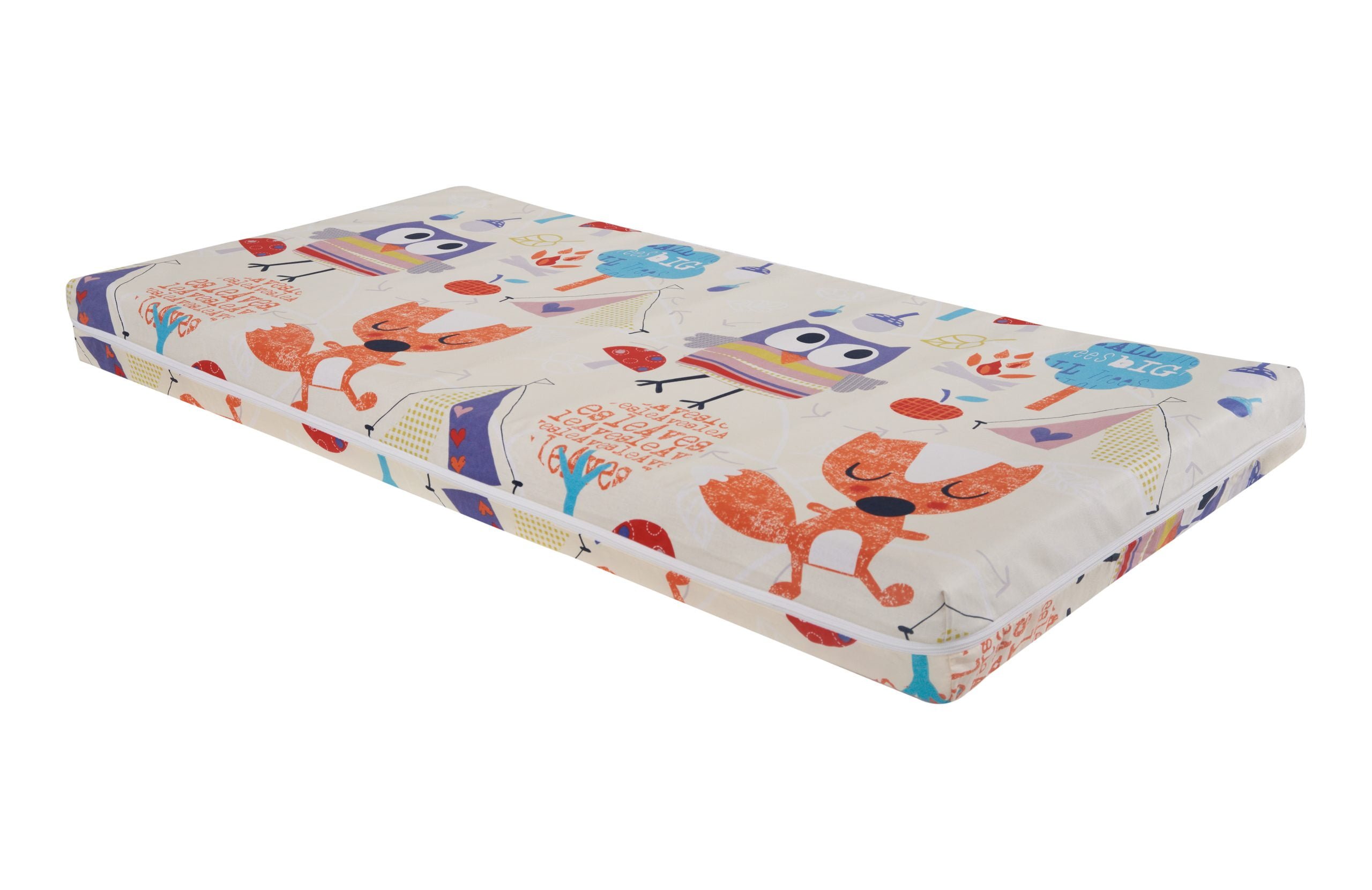 Saltea cu memorie Somnart Memory 70x140, înălțime 10 cm, pentru bebeluși și copii, husă impermeabilă, fermitate medie, model bufniță Relax KipRoom