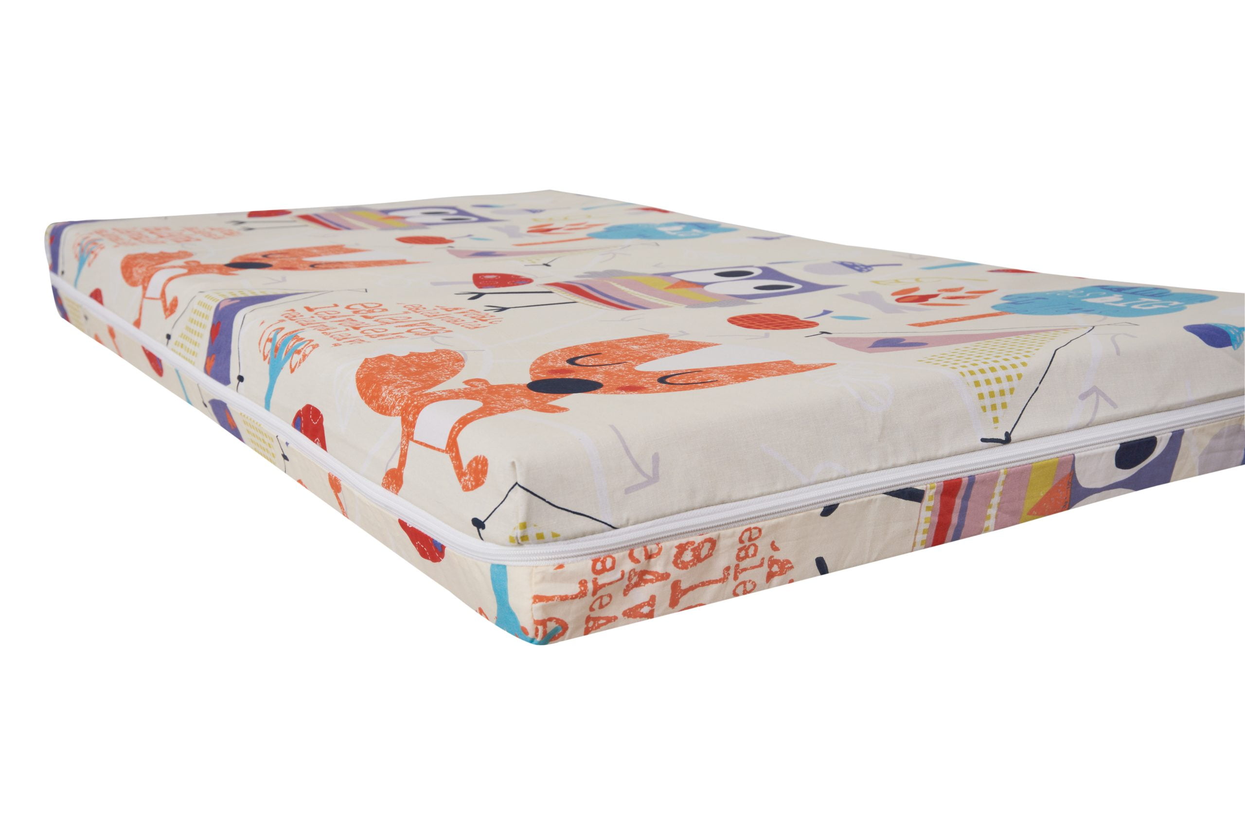 Saltea cu memorie Somnart Memory 70x140, înălțime 10 cm, pentru bebeluși și copii, husă impermeabilă, fermitate medie, model bufniță Relax KipRoom