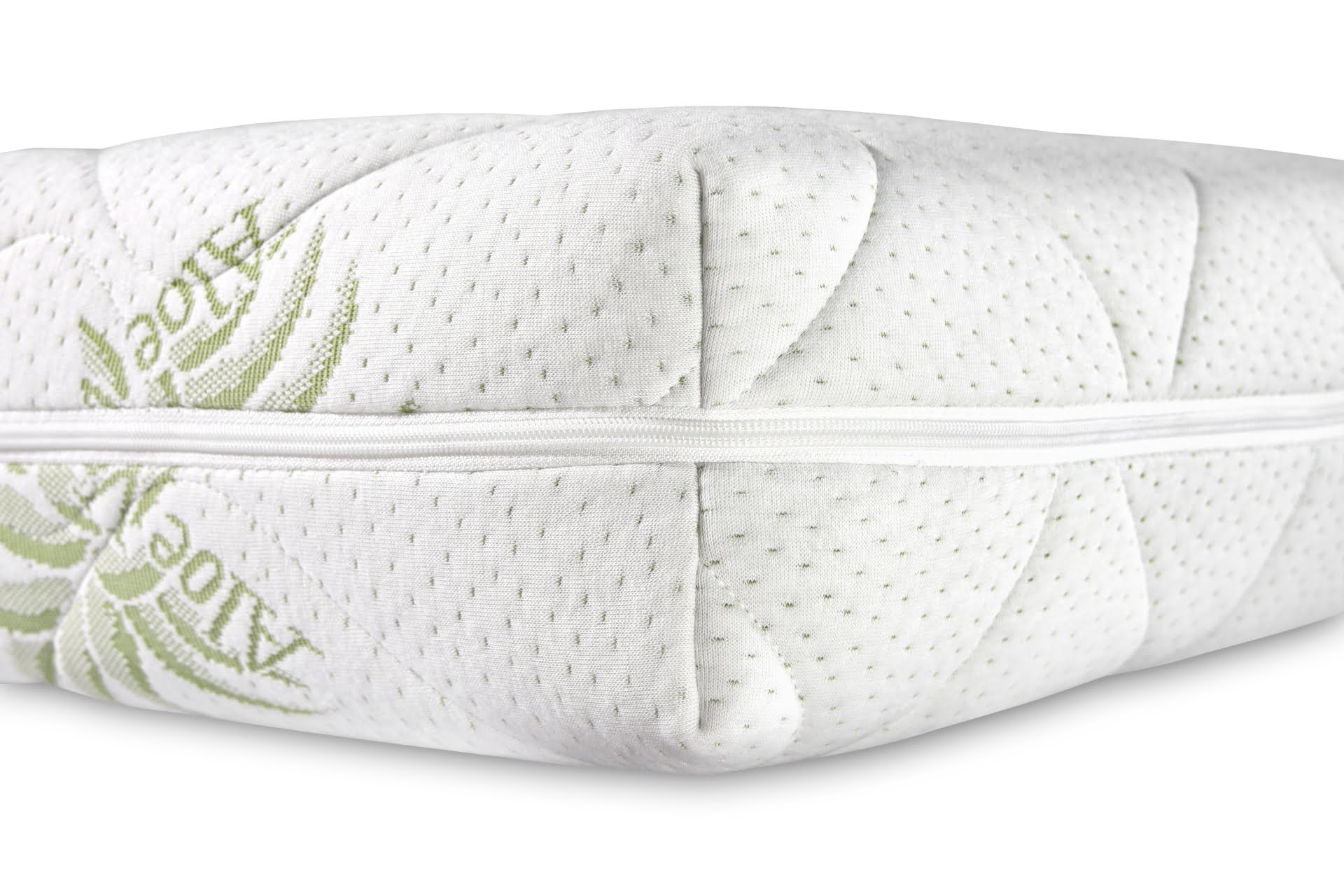 Saltea cu spumă poliuretanică Confort 4Family Aloe Vera 160x190 Somnart, înălțime 14 cm, husă lavabilă și detașabilă cu fermoar, fermitate medie Relax KipRoom