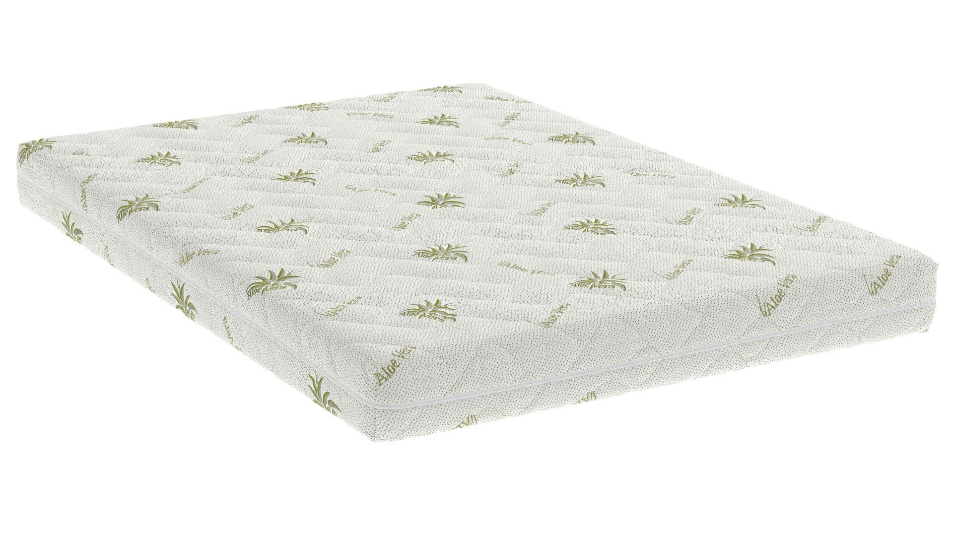 Saltea cu spumă poliuretanică Confort 4Family Aloe Vera 160x190 Somnart, înălțime 14 cm, husă lavabilă și detașabilă cu fermoar, fermitate medie Relax KipRoom